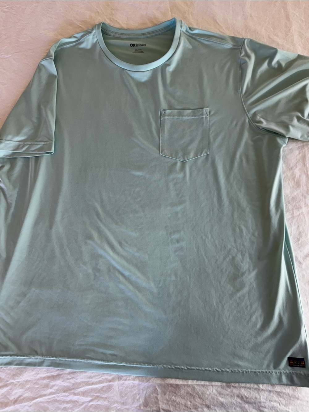 Outdoor Research Men's Short Sleeve Pocket Tee - Mint Green